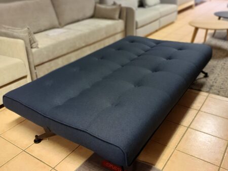 Sovesofa Innovation Clubber blå 120x210 seng rabatt Oslo
