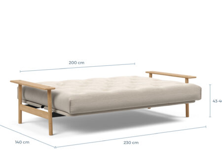 Alternative view of Innovation Balder 140 Soft Spring sovesofa.