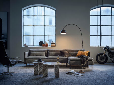 Hovden Idyll 3-seter med sjeselong  enkel sovesofa