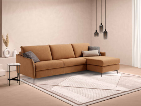 Valentina sjeselong sovesofa, oppbevaring i sjeselongen.