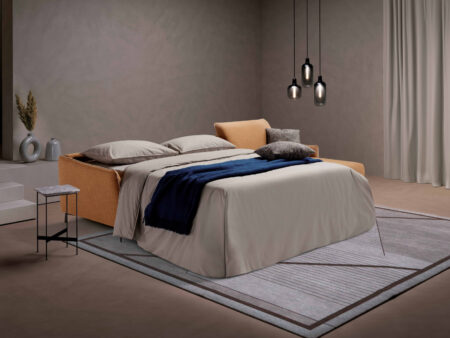 Valentina sjeselong sovesofa, oppbevaring i sjeselongen.