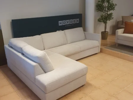 Alternative view of Hovden mySOFABED 140 hjørnesovesofa med åpen endeavslutning. Enkel i bruk, oppbevaringsplass, god komfort - seng 140x200